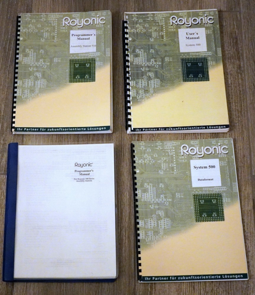 4-Royonic Manuals                                   **Rare Find**