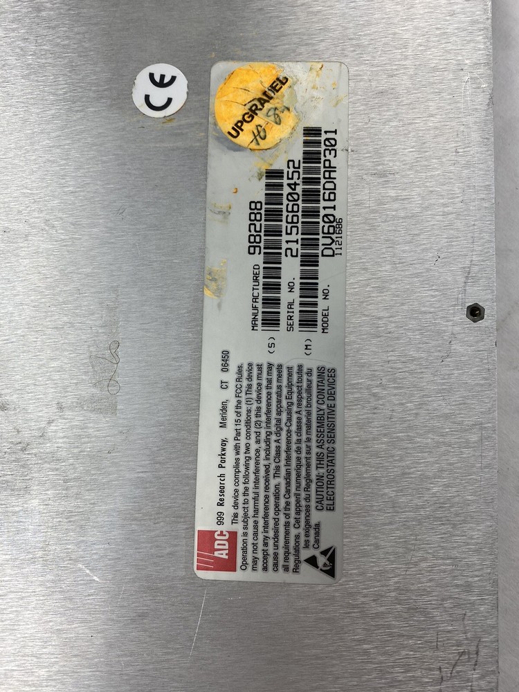 ADC DV6016DAP301 Drop Add Pass Module