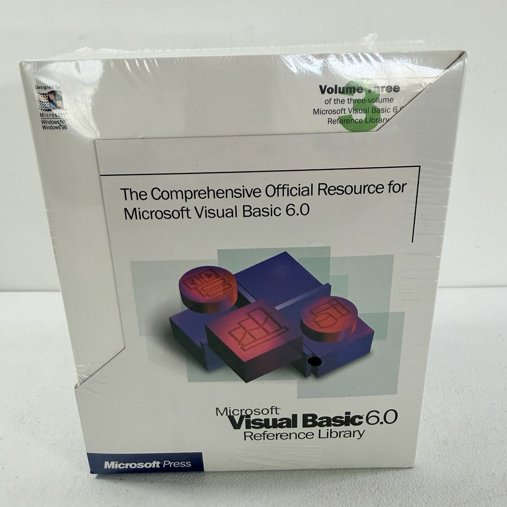 Microsoft Visual Basic 6.0 Reference Library 1998 Microsoft Press 3 Book Set