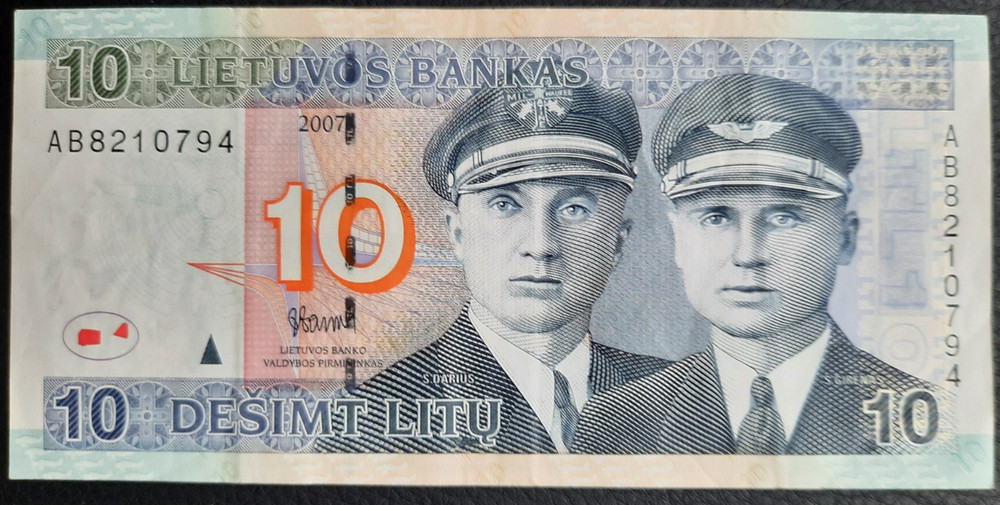 Lithuania 10 Litu 2007 Banknote