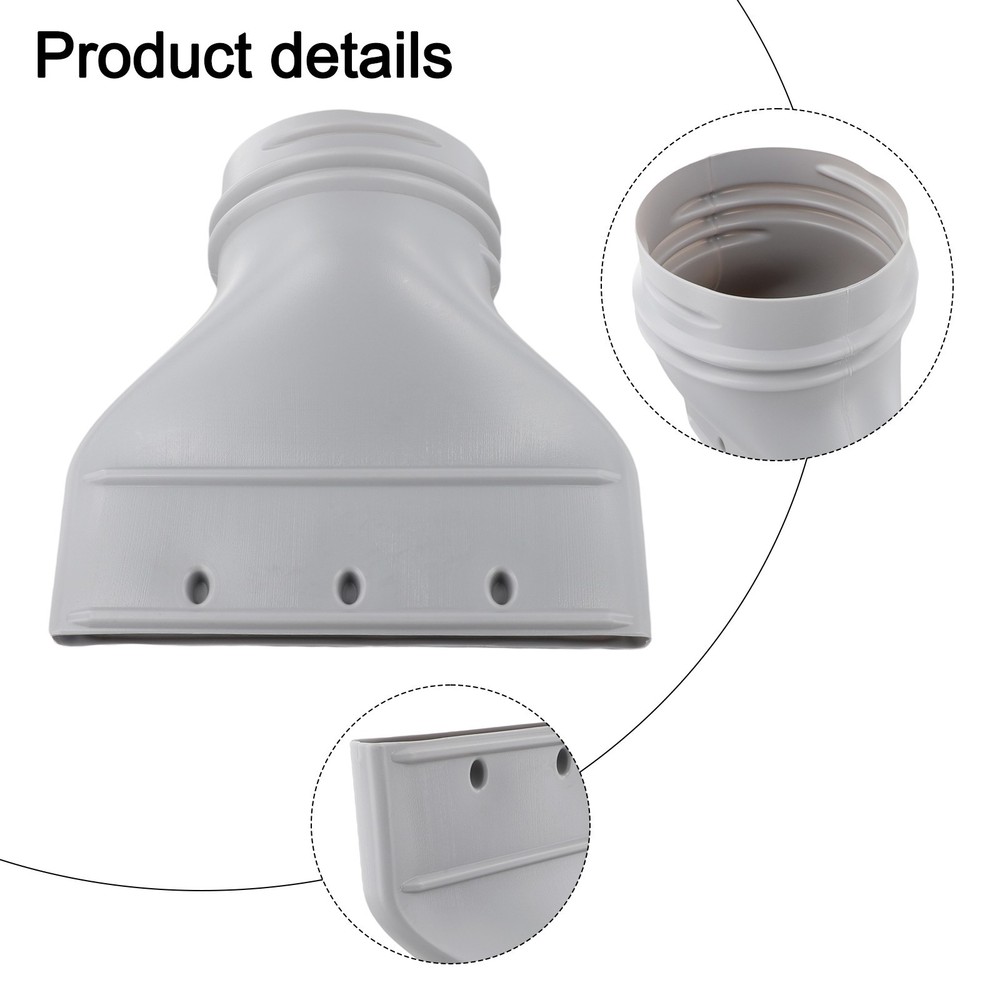 Exhaust Vent Flat Hose Adapter for Optimized Airflow and Compatibility