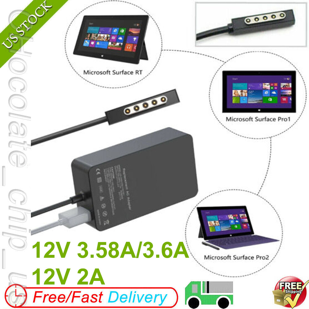 24W/48W Charger Power Adapter for Microsoft Surface 2 RT Pro 1 2 Windows Tablet