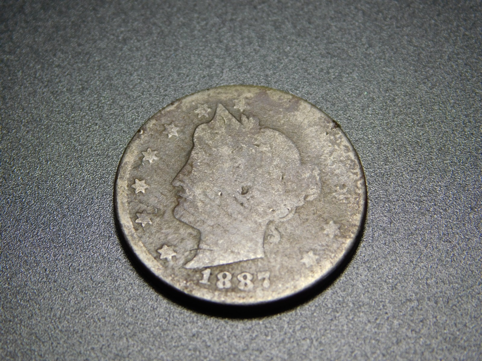 OLD US COINS 1887 V LIBERTY NICKEL