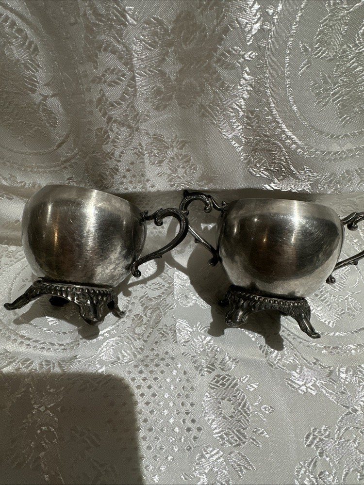 Vintage Silver-Plated Sugar & Creamer