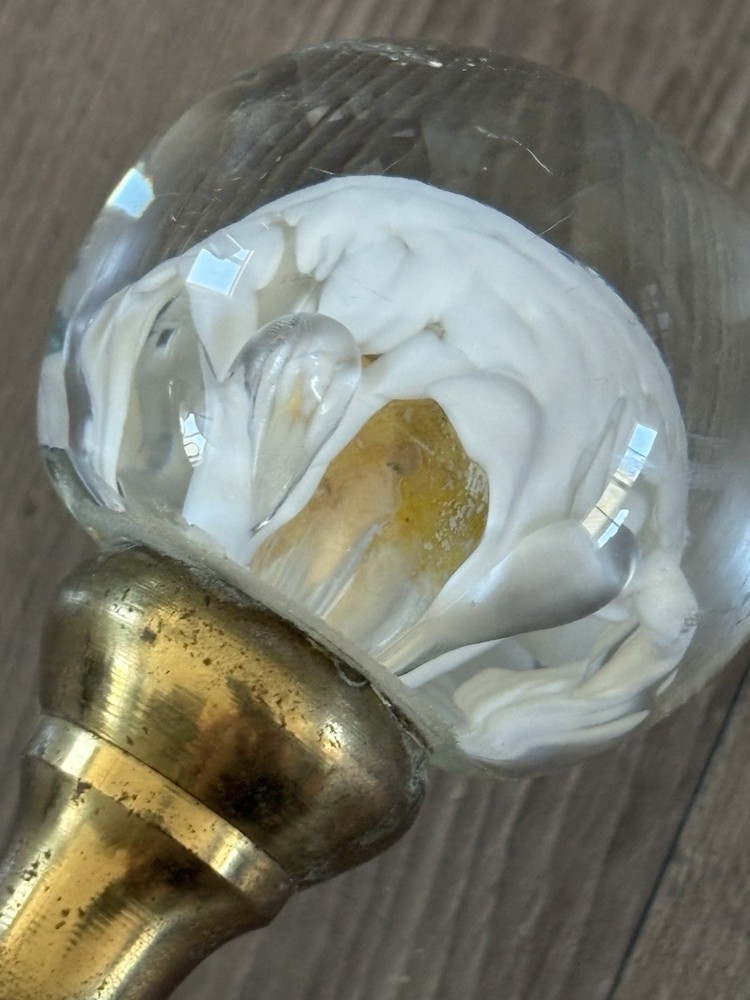 Fireplace Base PLATED Brass / Art Sphere USED.