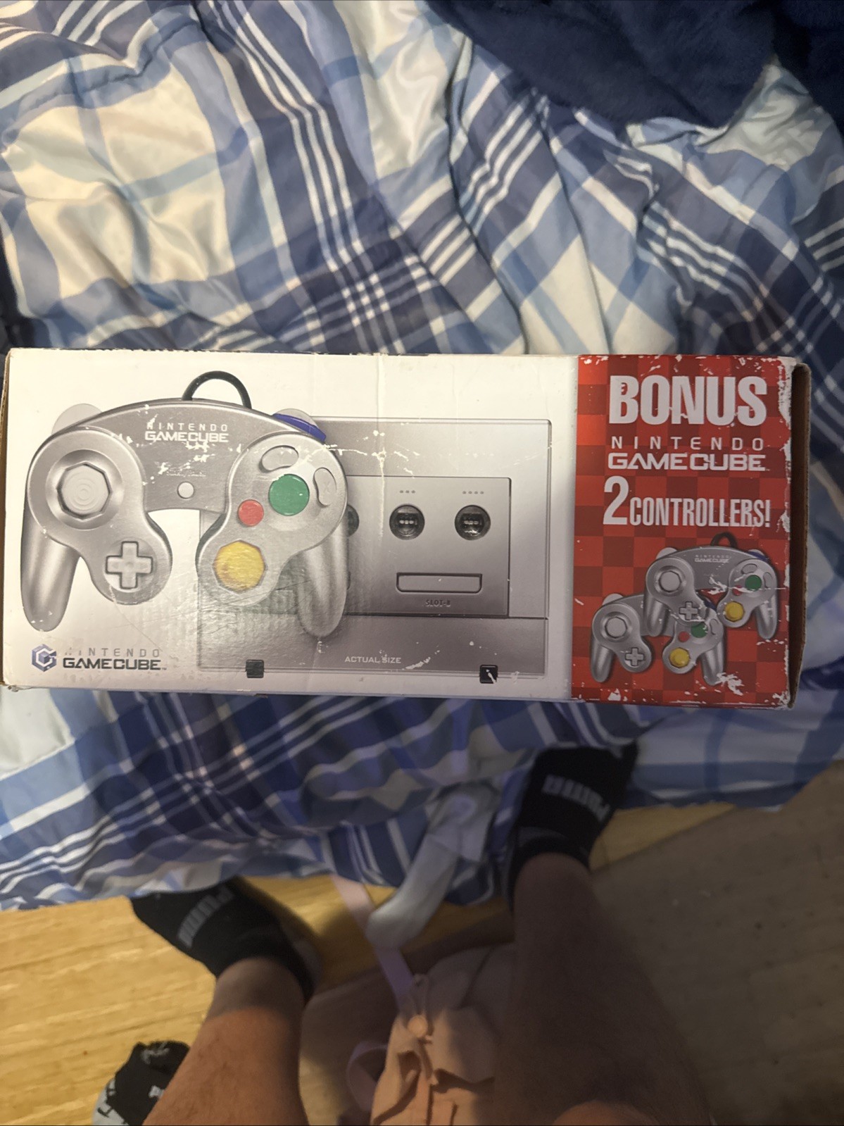 Mario Kart Double Dash And Nintendo GameCube Silver Boxes Only (good Condition)