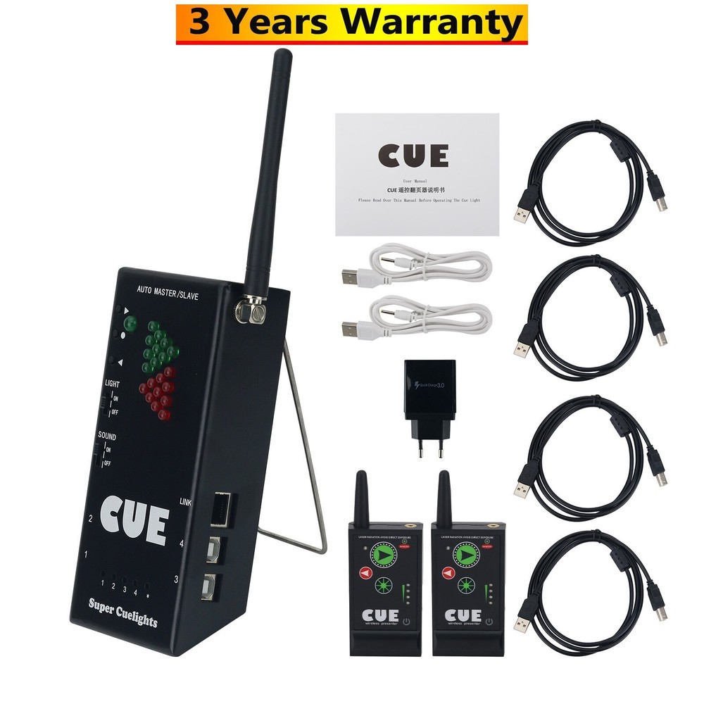 Super Cuelight Presenter Remote 1Receiver & 2Transmitters For PPT Presentation
