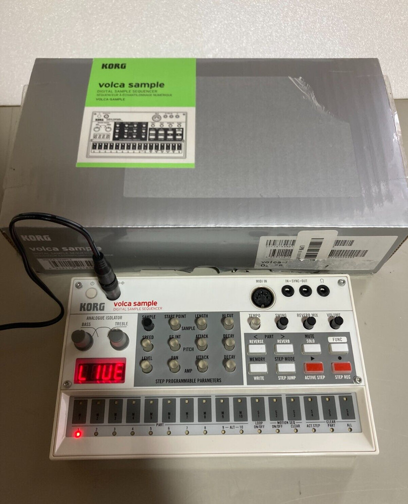 Korg Volca Sample Digital Sample Sequencer Tested Working