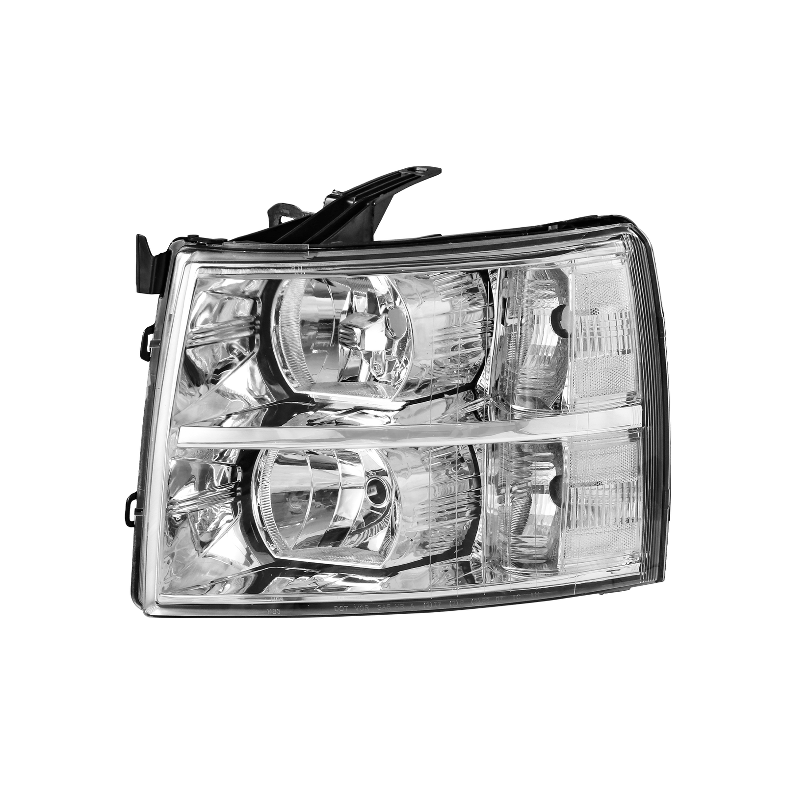Pair Headlight Assembly w/ Clear Lens For 07-13 Chevy Silverado 1500 2500 3500