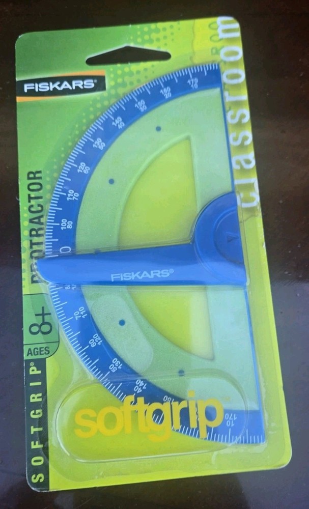 Fiskars Swing Arm Soft Grip Protractor New