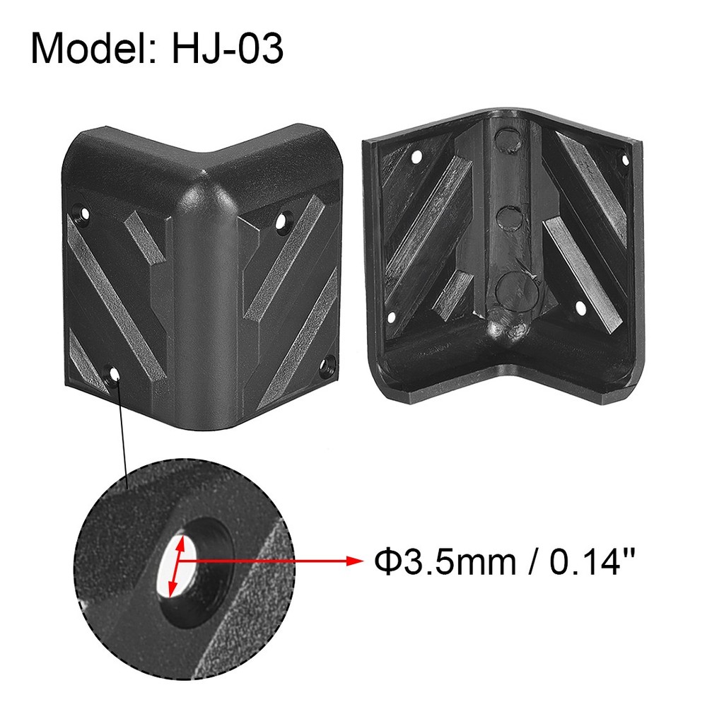 8X Speaker Corner Protectors Cabinet Stackable Guard Wrap Angle Case Protection