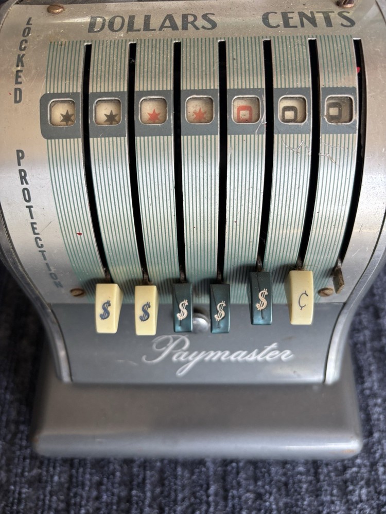 paymaster check writer vintage