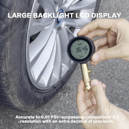 Digital Tire Pressure Gauge with High Accuracy Sensor Type-C Charging Function