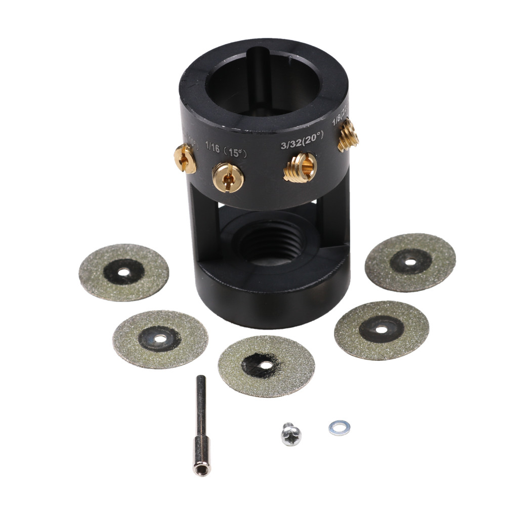 Tungsten Grinder Sharpener Multi-Angle Offsets Head Tool Fits TIG Welding New