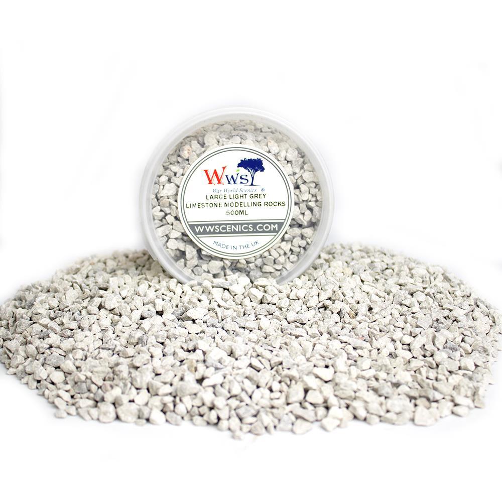 Large Light Grey Limestone Modelling Rocks 6mm | Wargame & Basing Material