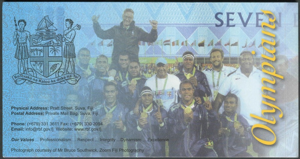 Fiji 7 Dollars 2016(2017) UNC**New (Commemorative with folder)