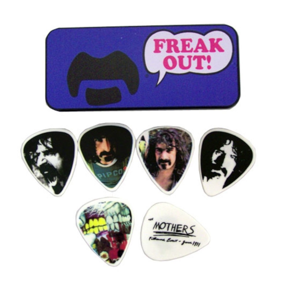 Dunlop Frank Zappa Collectible Picks and Tin - Blue Freak Out - Medium