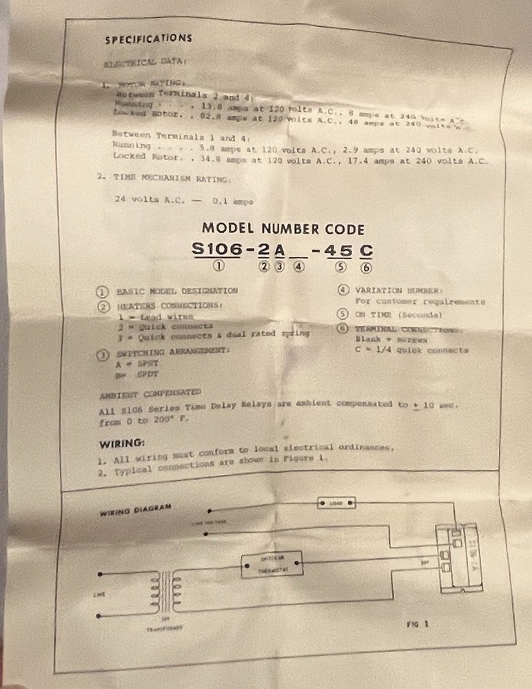 Can-Stat Time Delay Relay S106-2A53-30C