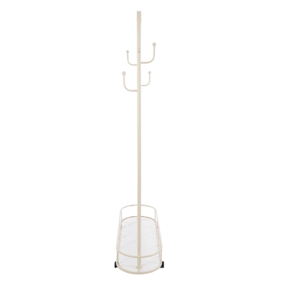 Clothes Rack, Movable Coat Rack, Coat Rack with Storage Basket