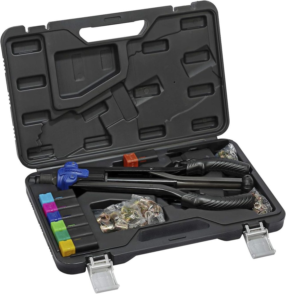 WORKPRO 79x 15" Hand Rivet Nut Setter Kit High Leverage Metric SAE Mandrel Nuts
