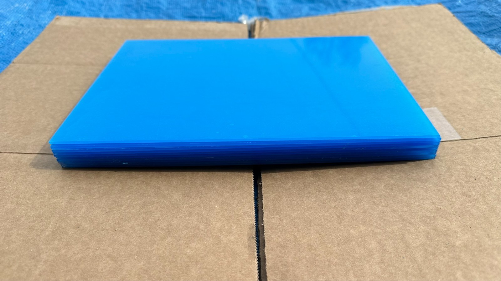 Lot of 10 New Sheets of 11-3/4" x 8-3/8" Acrylic Clear Plexiglass Plexi