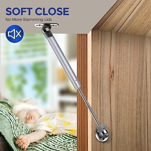 Safety Lid Support Soft Down Close Hinge Spring Strut For Chest Toy Box