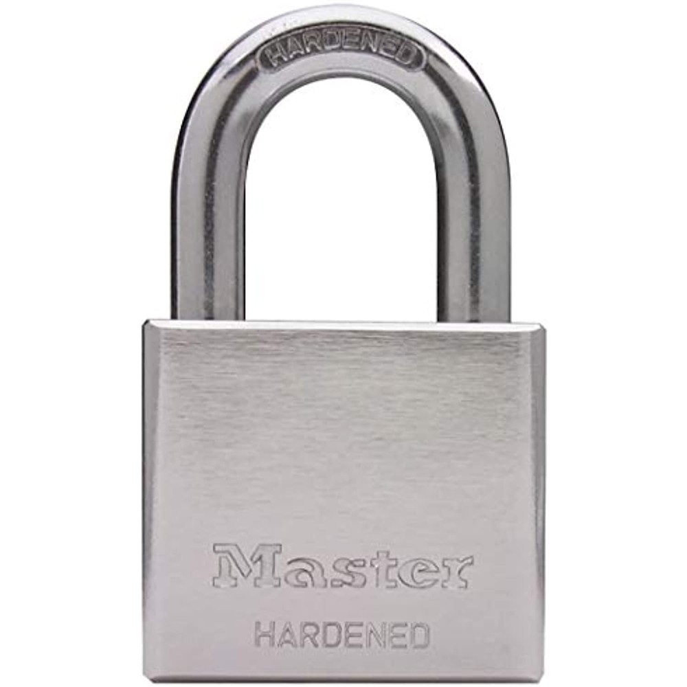 Master Lock 532dpf Solid Steel Body Padlock, 2", Chrome Plated