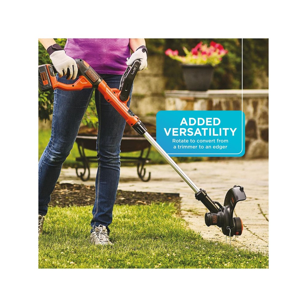 BLACK+DECKER 40V MAX* String Trimmer / Edger and Sweeper Combo - LCC140