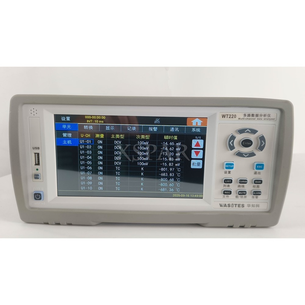 WT220 Data Logger Multi-Channel Data Analyzer High-Speed Version Touch Screen