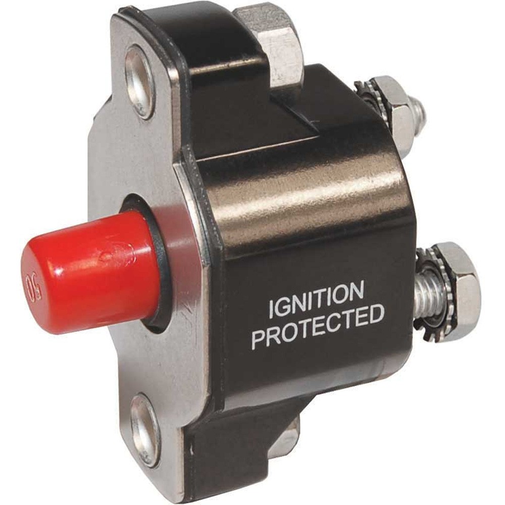 Blue Sea 2138-BSS 2138 Medium Duty Push Button Reset-Only 15A