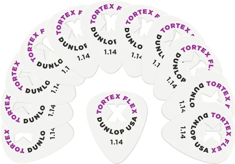 Dunlop Tortex® Flex™ X Pick .1.14mm - 12 Pack