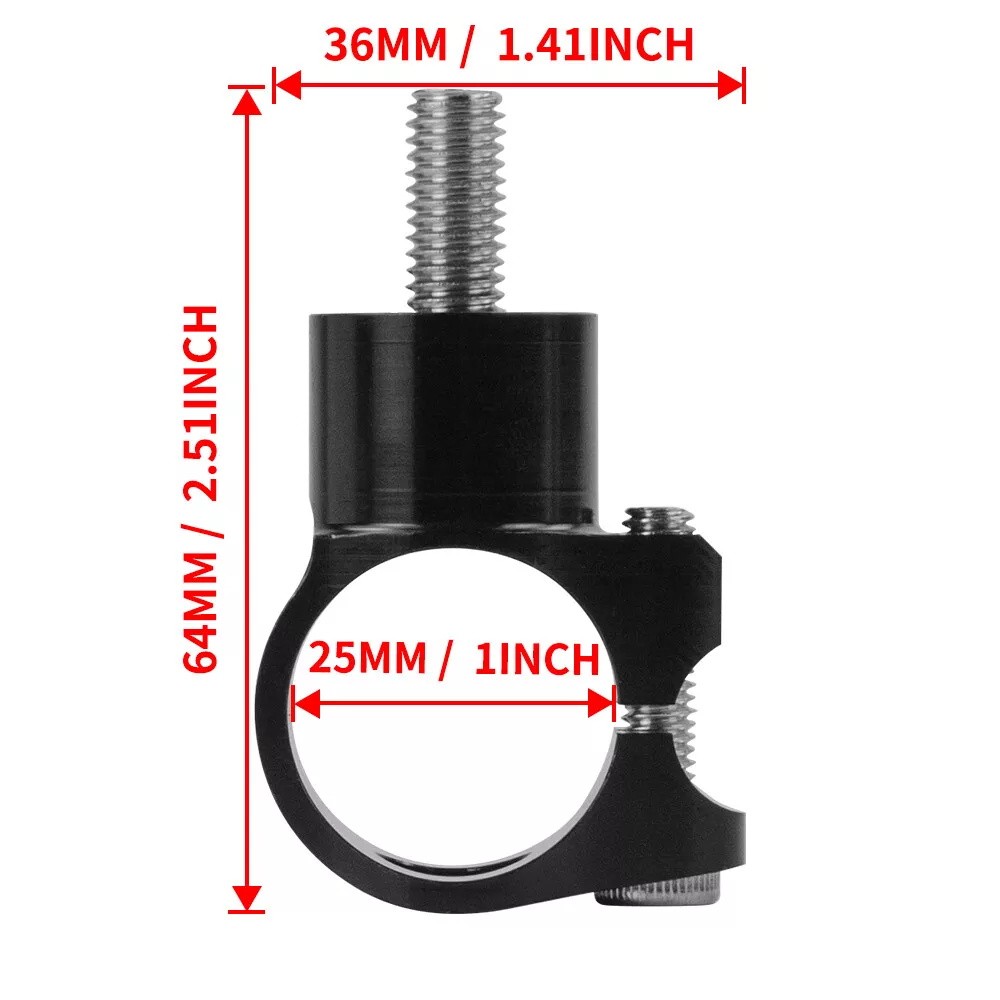 1" / 25mm Solo Universal Steering Damper Bracket Clamp Mount Universal