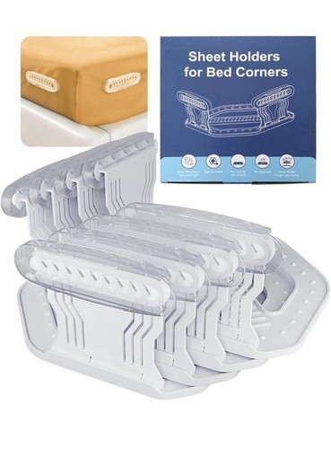 4PCS Lock Sheet Holders Keep Sheets Tight Heavy Duty Straps Fit All Mattresses N