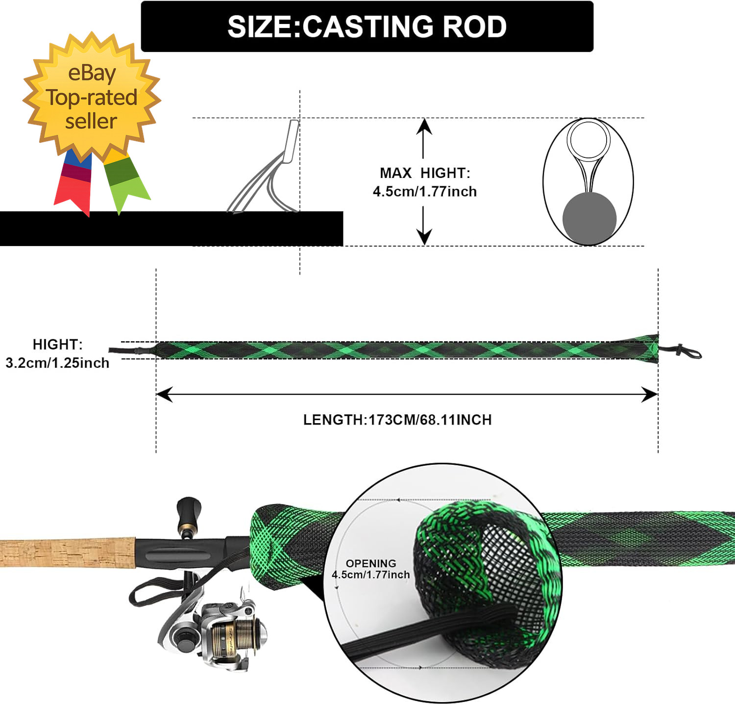 Rod Sleeves Fishing Rod Sleeves Socks Fishing Poles Fishing Rod Sleeves Cover