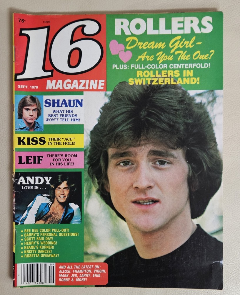 16 Magazine September 1978 KISS, ROLLERS, ACE FREHLEY