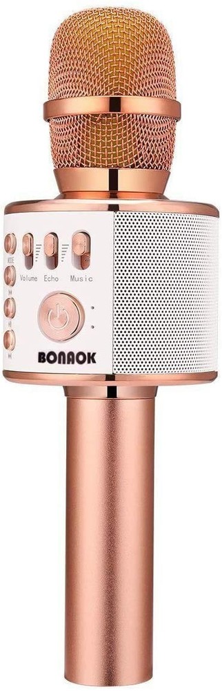 Wireless Bluetooth Karaoke Microphone - 3-in-1 Portable Handheld Mic & Speaker f