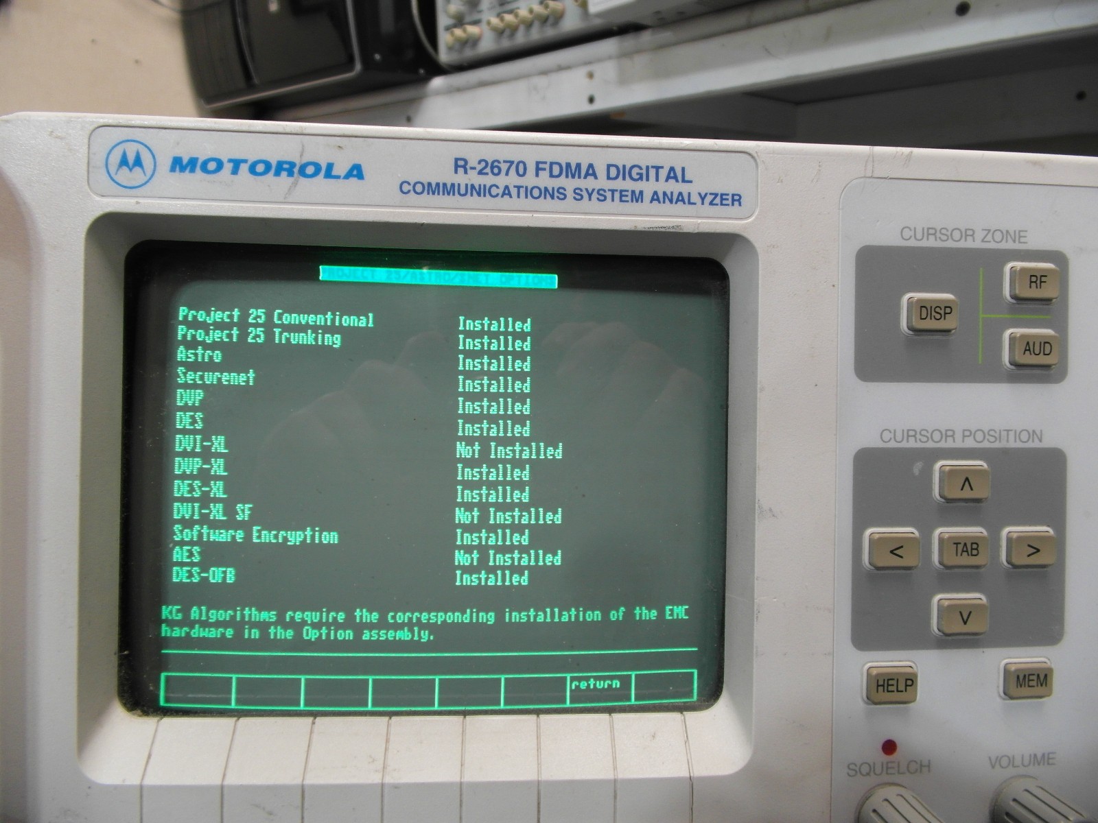 Motorola/General Dynamics R2670A Communications Service Monitor CALIBRATD LOADED