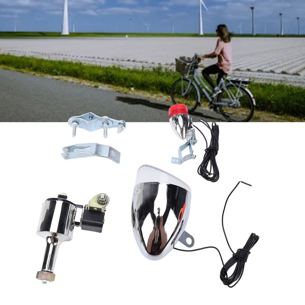 Low Power Consumption Bicycle Lighting Kit Generator Headlight Tail Light Set