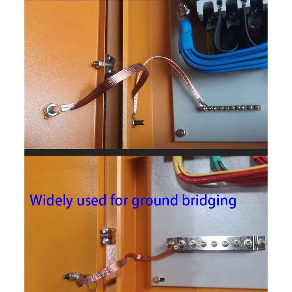 Flat Copper Braid Cable,4mm Braided Width: 4mm (0.16"),