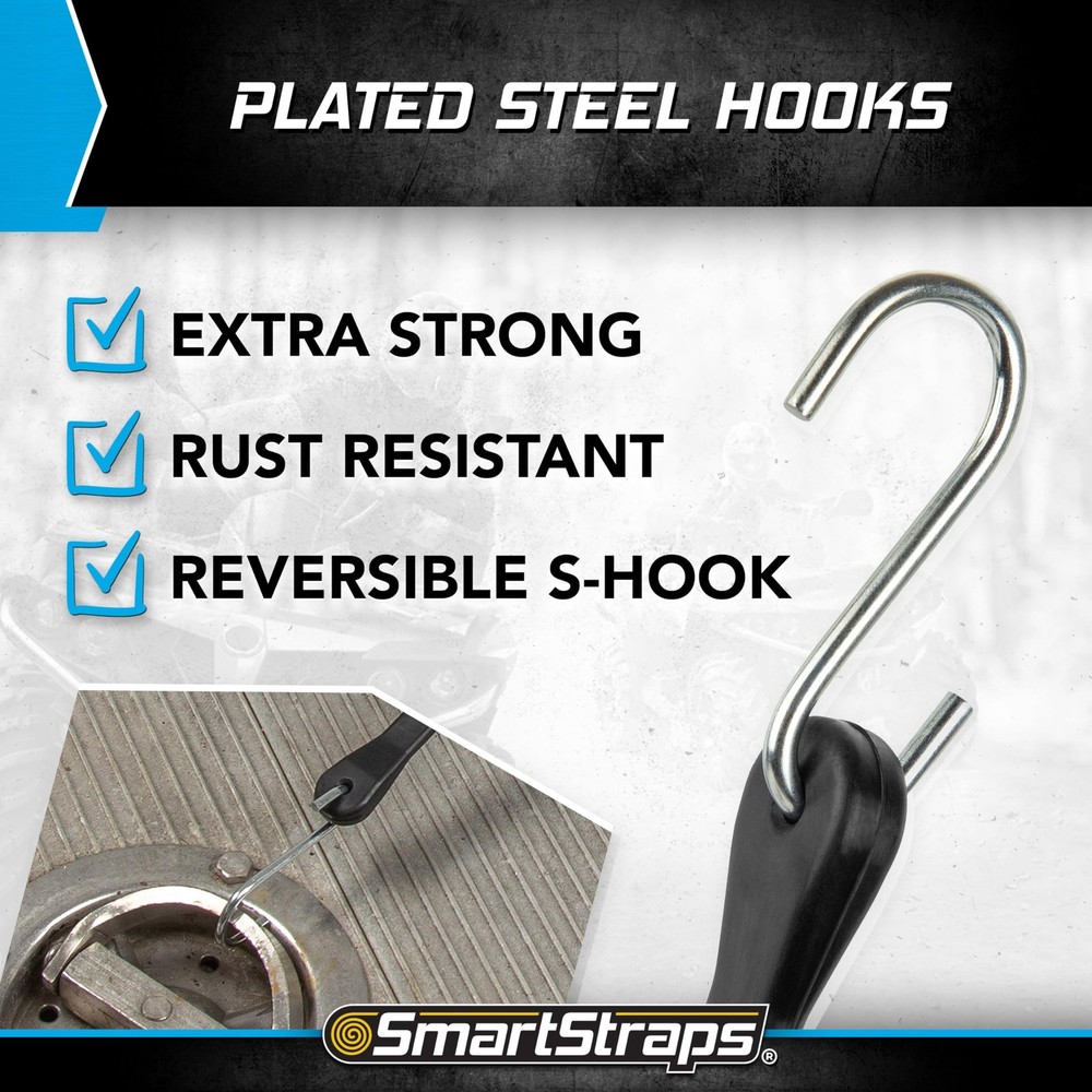 SMARTSTRAPS 1806 Tarp Straps Adjustable Value Pack, 5 Piece 34" 5 Pack