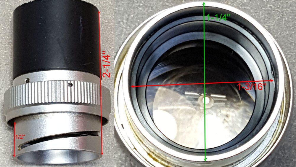 SW10X Microscope Eyepiece. We don’t know what machine it was pulled from.