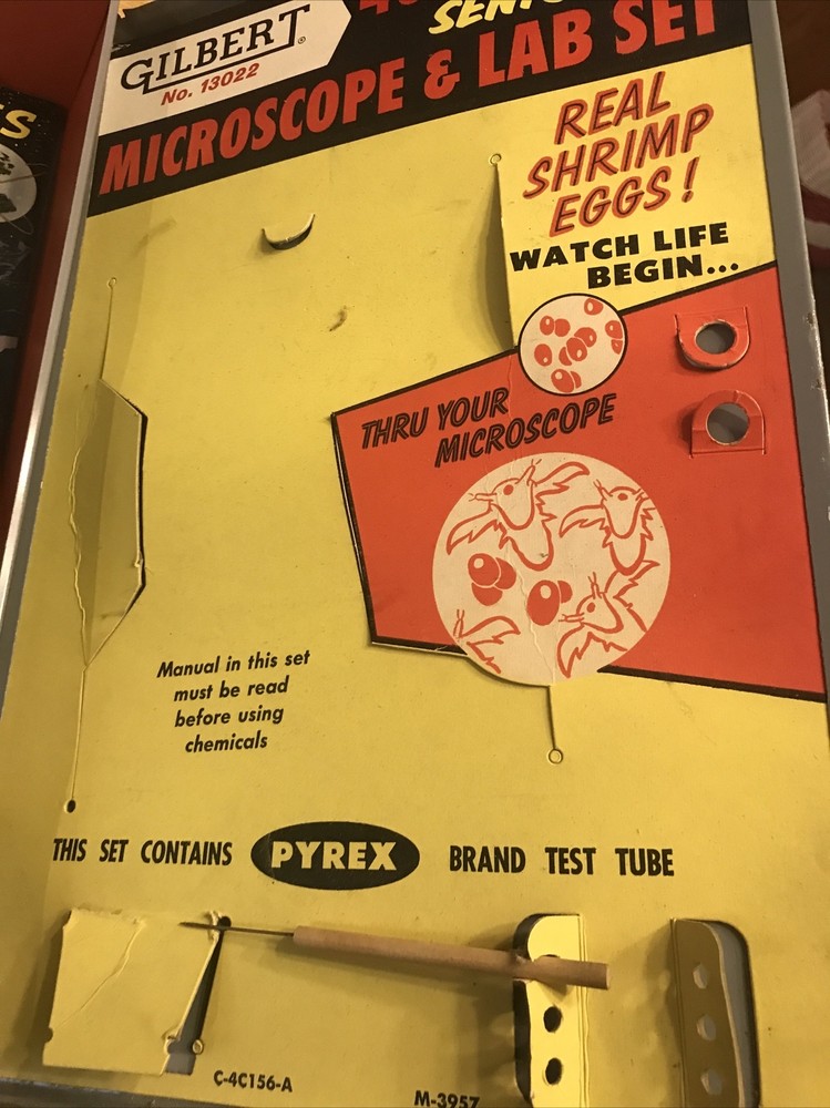 Gilbert Microscope and Lab Set - Original Metal Case, Microscope, Booklets 13022