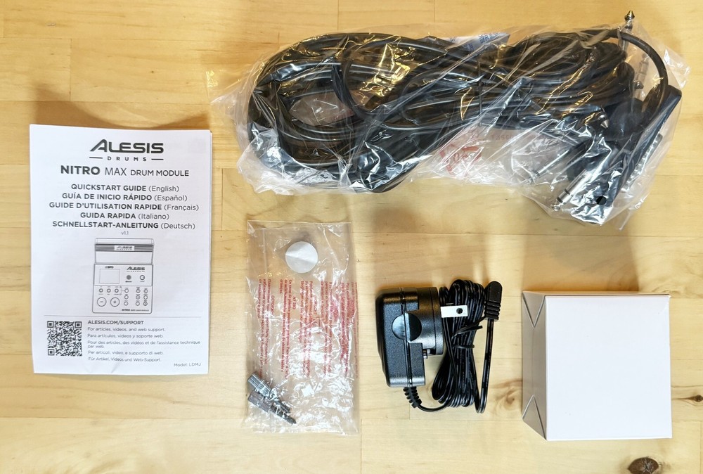 NEW Alesis NITRO MAX Drum Module w Cable Snake/Power Adapter - Machine Brain
