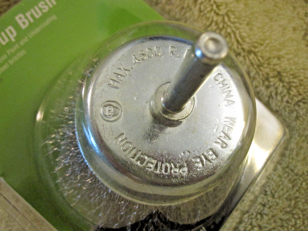 New. 3" Wire Cup Brush W/ 1/4" Shank