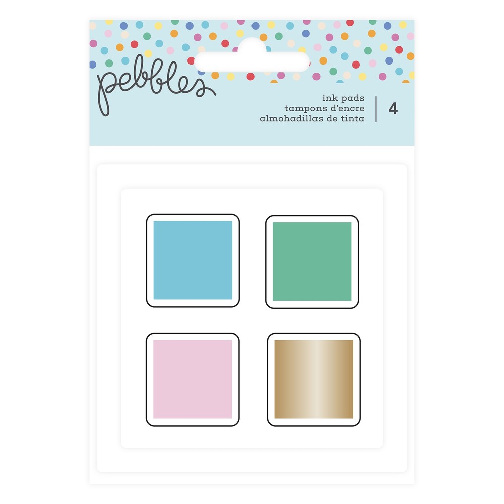 Pebbles All The Cake Ink Pads-4/Pkg