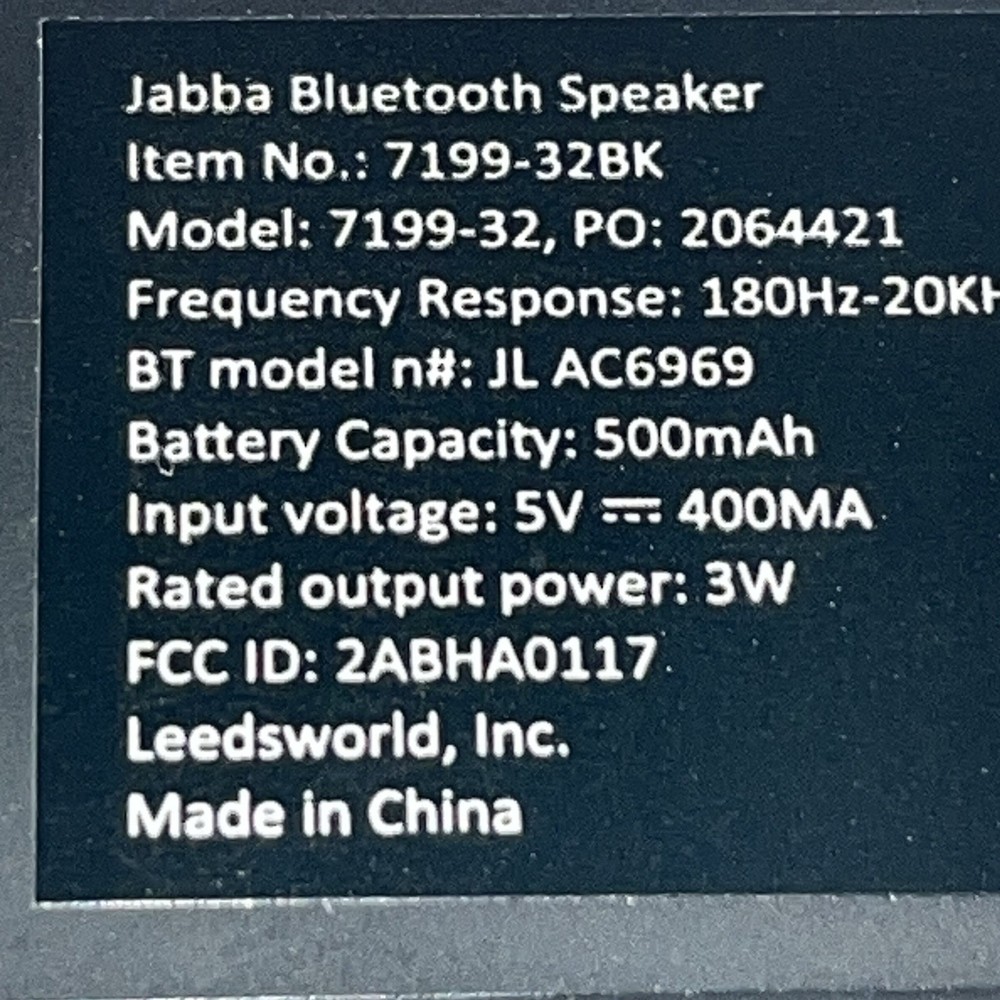 Jabba Bluetooth Speaker