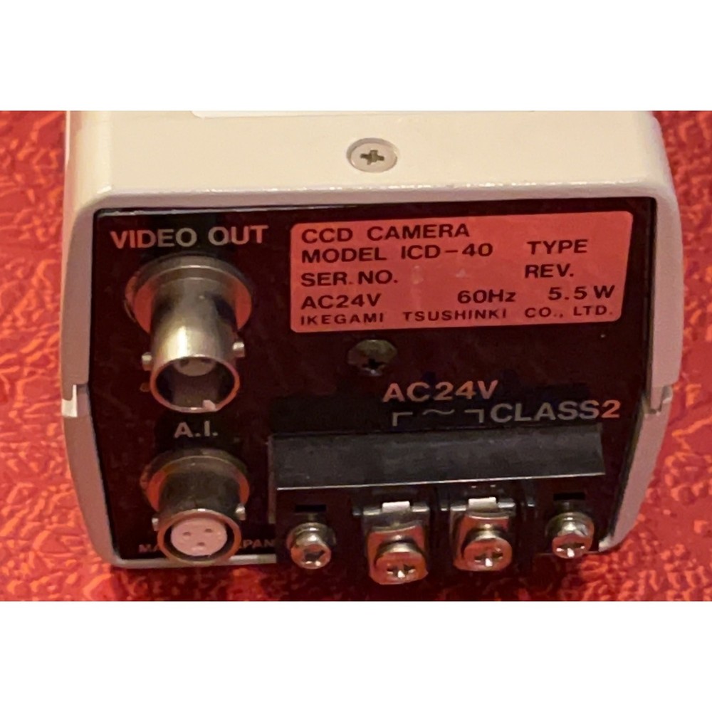 IKEGAMI CCD CAMERA MODEL ICD-40 - UNTESTED