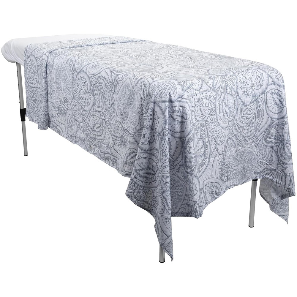 ForPro Premium Designer Microfiber Flat Sheet Island Tranquility Ultra-Light