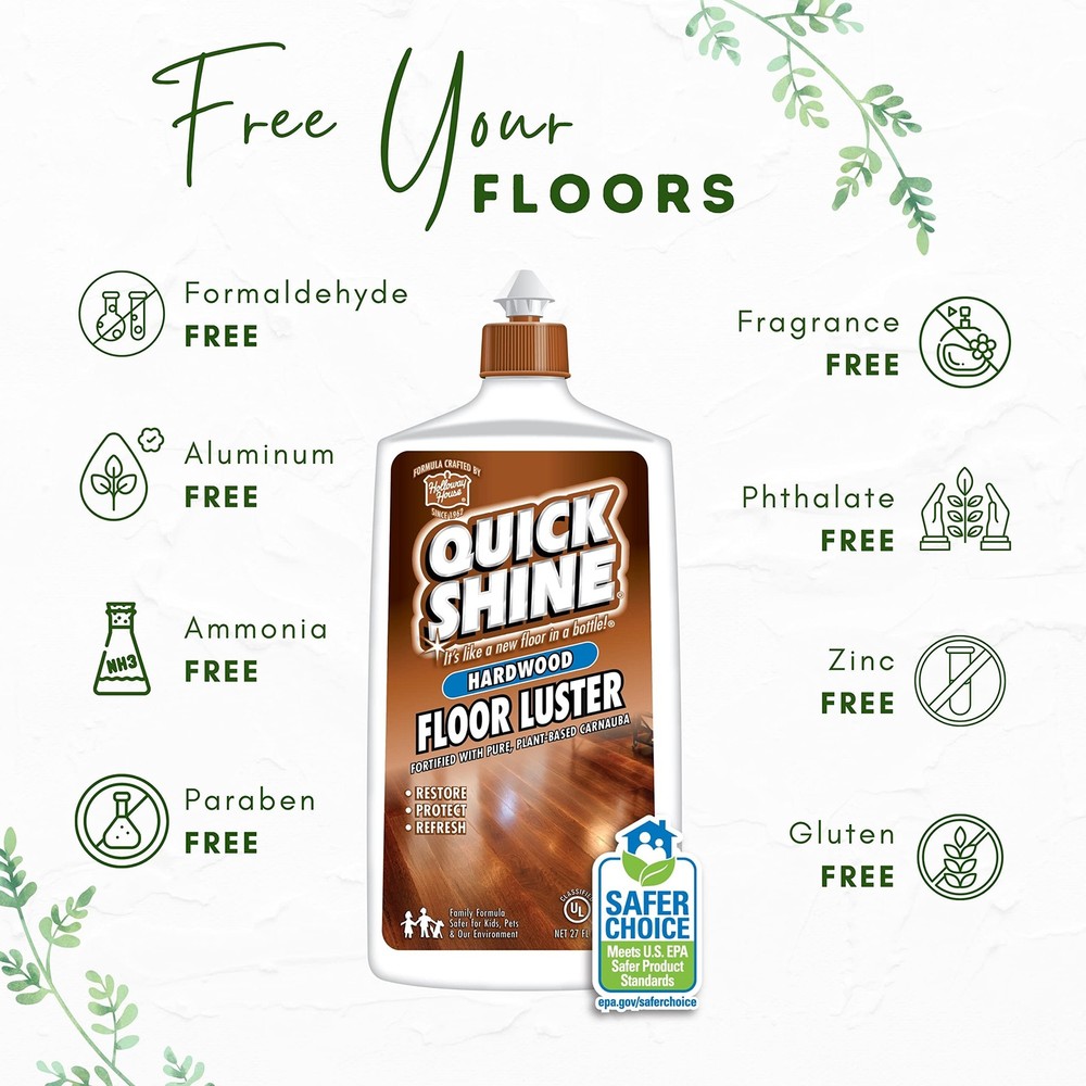 Quick Shine 2 Pack Smart Combo & Sustainable Hard Surface Floor Mop Refill Mo...