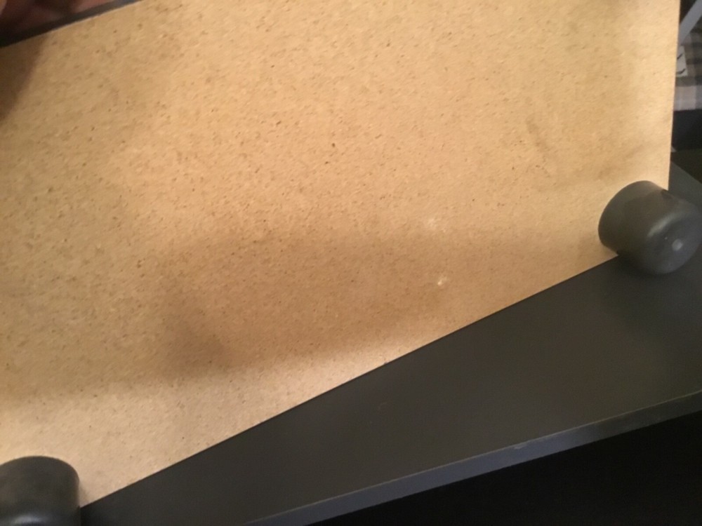 Gray Particle Board Display Riser Stands with Short Legs